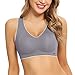 Aibrou Sujetador Deportivo Mujer sin Costuras Sostén de Dormir con Soporte de Espalda Bralette Invisible
