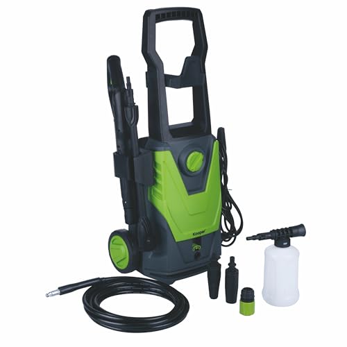 Supporto per avvolgimento tubo, per pistola, per cavo ad alta pressione, per contenitore detergente; Accessori inclusi:; Lancia a pistola con ugello regolabile; - Tubo ad alta pressione 500 cm