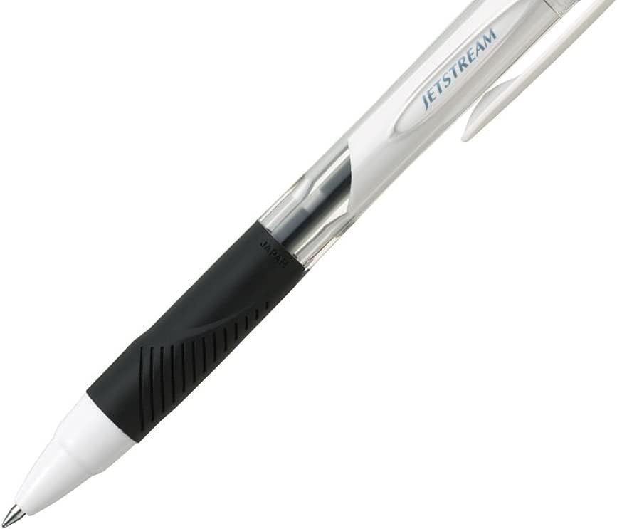 Uni Jetstream Standard Ballpoint Pen - 0.5 mm - Blue Ink - White Body image 3