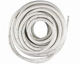 Tubo Desagüe Corrugado Reforzado 16x20mm | Espiral Blanca para Aire Acondicionado | Conducto Evacuación Condensados 25mt