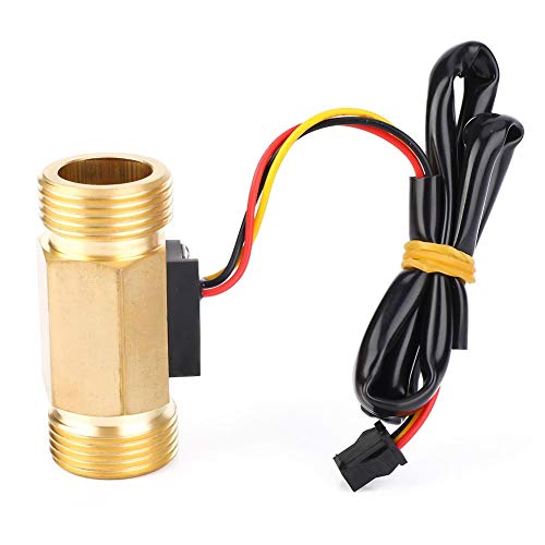 Flow Meter Controller,G3/4 Male-Male Hall Effect Sensor Switch,Water Flowmeter Counter Flow Sensor Rate Meter,1~30L/min