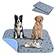 Aomig Waschbare Welpen-Trainingspads 2Pcs Haustier-Urinunterlage Welpenunterlagen Wiederverwendbare Hundetrainingspads Puppy Pads Hunde Katzen Welpen Altere Inkontinente Hunde(Grau Footprints,40*60cm)