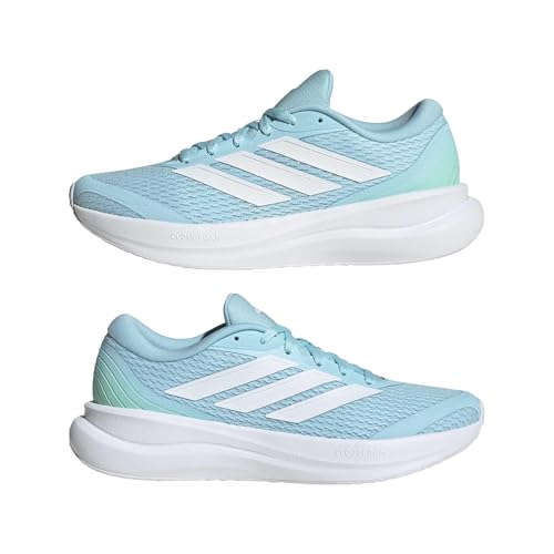 adidas Women's Run Falcon 6, Bliss Blue/White/Pulse Mint, 9.5 by adidas - Used condition - Image 7