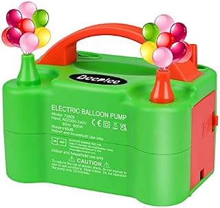 Deeplee Electric Balloon Pump, Electric Inflator Pump Inflator Blower Electric Balloon Inflator Portable Pump for Party, Wedding, Birthday