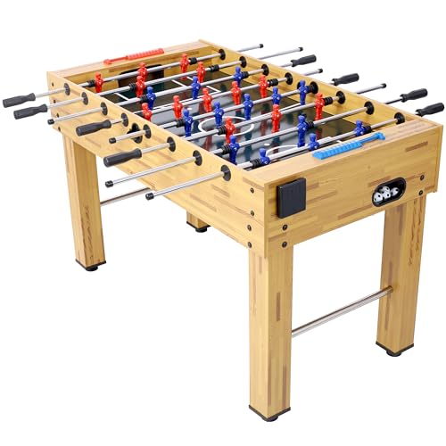 Foosball Table, Foosball Table Adult Size, 55 inch Standard Size Foosball Table, Indoor Full Size Foosball Table for Home, Family, and Game Room, Soccer with Foosball Table Set, Brown
