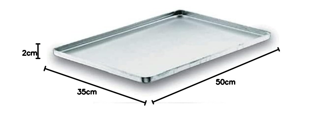 LACOR 20551 Bandeja Horno Chef Aluminio, 50 x 35 cm