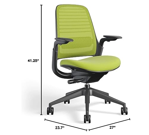 Image of Steelcase Series 1 Ergonomic Office Chair, Carpet Floors, Wasabi