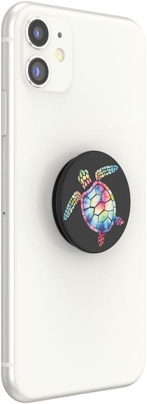 PopSockets Adhesive Phone Grip, Holder- Psychedelic Turtle