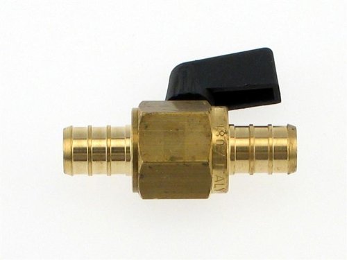 BestPEX51201 Metal Brass 1/4 Turn Valve, 0.5" Size