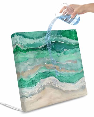 Edwiinsa Abstract Green Indoor/Outdoor Seat Cushions Cover,Waterproof Patio Chaise Lounge Cushion Cover for Beach Pool Side Chair Cushions 22x20x4 Pieces Rustic Country Coastal Ombre Stripe Grey