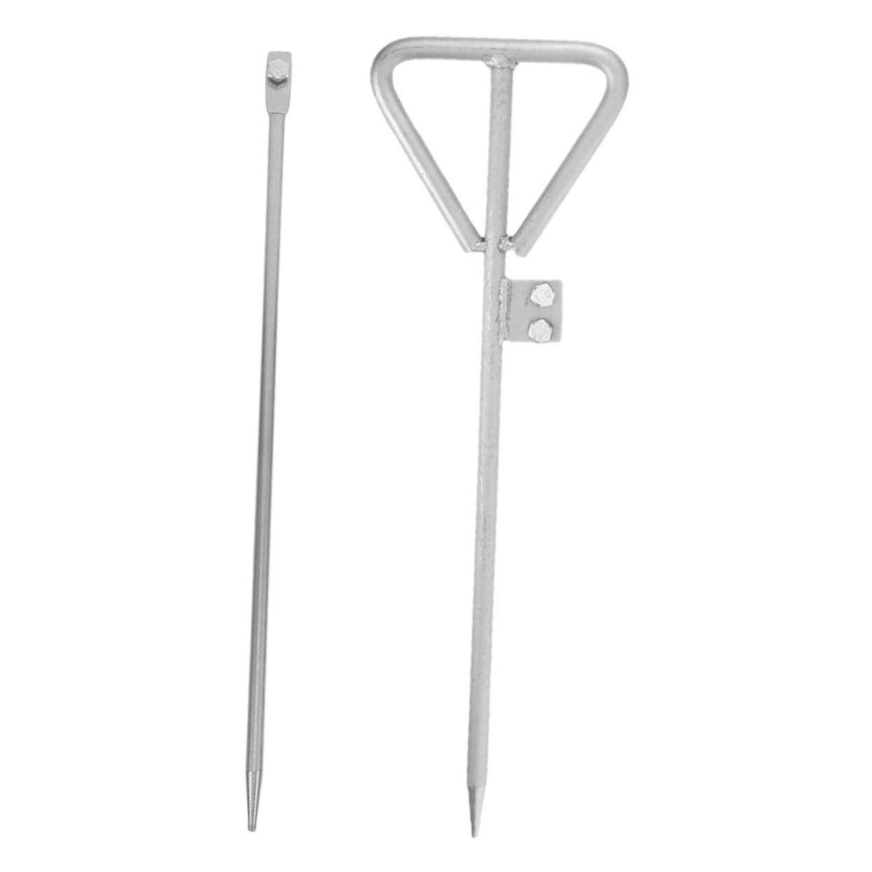 2 Piezas Galvanizado Grounding Pin Rod para Eléctricas y Antenas Resistente Exteriores Fácil Instalación sin Herramientas Adaptable Sistema Eléctrico Seguro para Hogar Industria