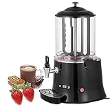 10L Kommerzielle Heiße Schokoladenmaschine, Elektrischer Schokoladenspenderwärmer Heißgetränkewärmer zum Erhitzen von Schokolade, Kaffee, Milchtee, Saft, Tee.