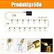 Ciskotu Solar Lichterkette Aussen, 8.0M 16 Glühbirnen 8 Modi (160+60) LED Hanfseil Lichterkette Außen Wetterfest Gartenleuchte, Vintage Outdoor Hanfseil Lichterkette für Garten, Balkon,Terrasse