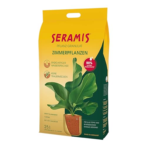 Seramis Pflanz-Granulat für alle Zimmerpflanzen 25 l Pflanzen Tongranulat Blumenerde Ersatz zur Wasser- und Nährstoffspeicherung