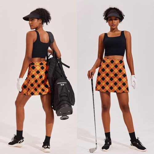 Image of Ekouaer 16 inch Golf Skorts for Woman with Inner Pockets Silicone Grippers Tennis Skirt Quick Dry Athletic Pickleball Skort