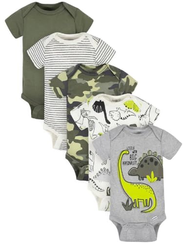 Image of Gerber Baby Boys' 5-pack Variety Onesies Bodysuits