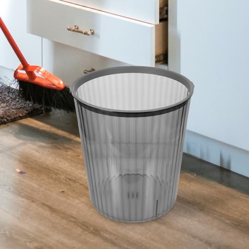 Caneca de basura rectangular de plástico transparente grande miniatura 7