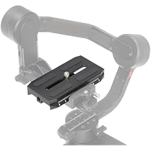 Fotga Camera Quick Release Mount Plate for Zhiyun Crane 2 3 LAB Weebill 2 3 Weebill-S Gimbal Stabilizer,Compatible with Manfrotto 501HDV 503HDV 701HDV MH055M0-Q5 Tripod Ball Head as 501PL Plate