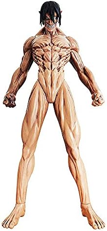 Amazon Com Jialingbao Attack On Titan Action Figures 45cm Eren Yeager Figure Founding Titan Pvc Nendroid Model Toys Games