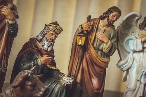 Presépio 11 Peças 20 Cm Resina Importado