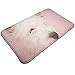 AoLismini Tappetino da Bagno in Peluche, Cane Rosa West Highland Whe Terrier Westie Westy Animal Baby Collar Tappeto da Bagno per Cani Carino con Rivestimento Antiscivolo