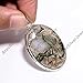 Natural Top Quality Unique Pattern Green Moss Agate Gemstone 925 Sterling Silver Large Stone Handmade Statement Pendant Necklace Jewelry Gift for Her