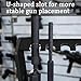 Salajory Rifle Rack, Upgrade Gun Rack for Wall, Adjustable 1/4/8/9 Slot Indoor Gun Rack, Floor Standing Shotgun Rack Gun Display Rack Rifle Storage for Garage Or Room Gun Storage