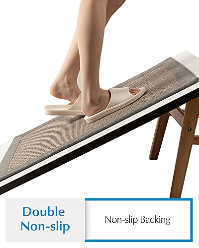 SUPENUIN Kitchen Rugs and Mats 2PCS Non Skid Kitchen Mats for Floor Washable Kitchen Runner Rugs for Kitchen Front of Sink Grey 20"x32"+20"x47" - Image 2