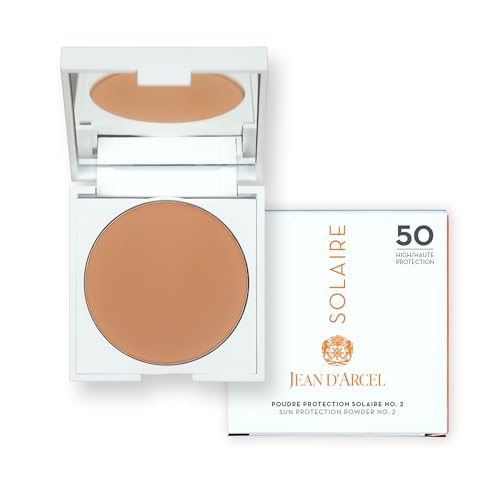 JEAN D'ARCEL SOLAIRE Poudre Protection Solaire No.2 - Polvo solar mate con SPF 50 para un acabado perfecto - Con filtro UVA y UVB - 9,5 g