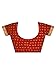 SIRIL Women's Bandhani Printed Chiffon Saree With Blouse(2612S2080_) 5.5 Meters Orange & Red