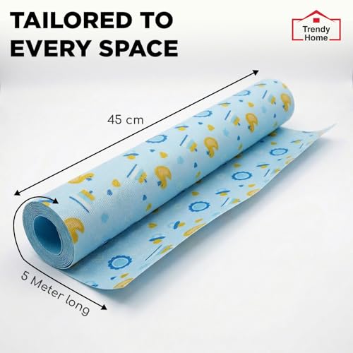 Image of Trendy Home Anti-Slip Mat 45 cm x 5 m for Drawers, Fridge & Shelf Liners | Printed Design, Non-Slip, Food Grade EVA, Washable Kitchen Mat, Ducky Treats