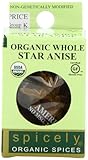 Spicely Organic Anise Star Whole, 0.1 Ounce (Pack of 6)