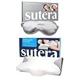 Sutera - Lavender Zen Memory Foam Pillow and Hydroluna Silk Eye Mask Bundle