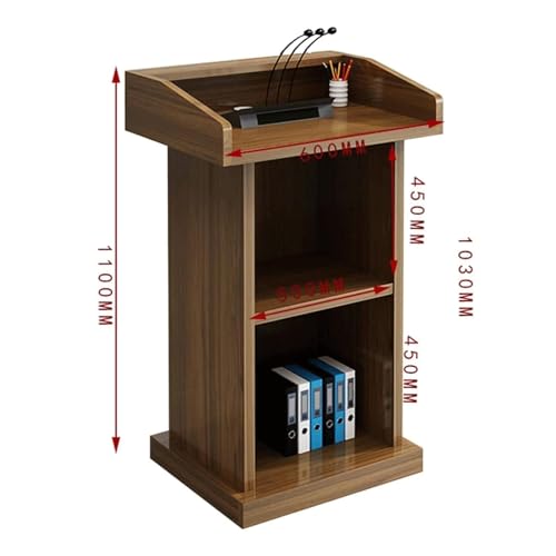 Nowoczesny drewniany stojak na mównicę z otwartym schowkiem dla nauczycieli 60 x 45 x 110 cm stół konferencyjny i stojak na głośnik powitalny w hotelu