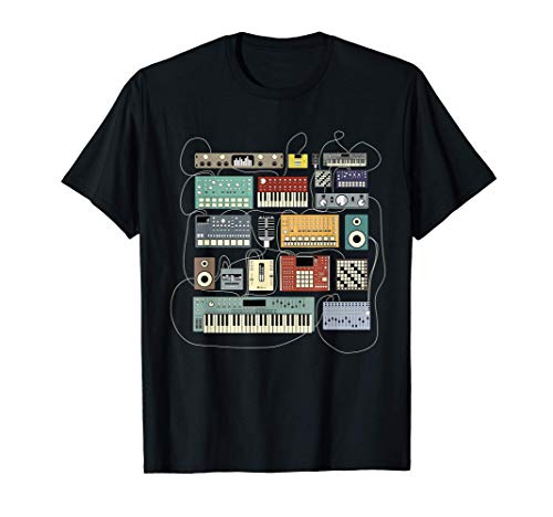 Musico Electronico Sintetizador Dj Camiseta
