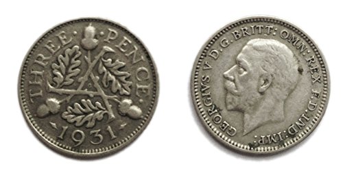 monedas para coleccionistas – Circulated 1931 Reino Unido plata threepence 3d/3 Groschen poco moneda, Reino Unido
