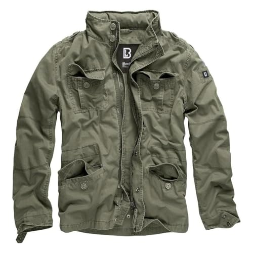 Image of Men's Stylish Weatherproof Active Everyday Outdoor Field Jacket with Stand-up Collar & Concealed Hood