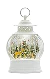 Melrose Forest Friends Snow Globe Lantern