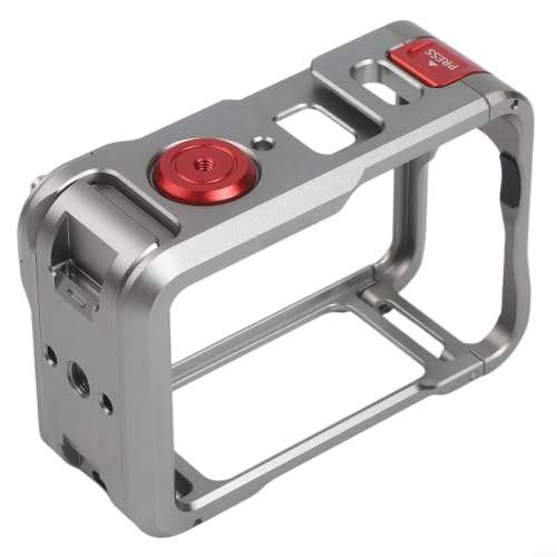 Jaula aluminio Dji Action 6 antichoque con marco protector de lente 8
