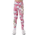 Leggings de una pieza para niñas. Leggings elásticos estampados con bandas Cintura.