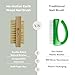 Bamboo Nail Brush (2 Pack), Natural Wooden Double-Sided Scrub Brush with Firm Sisal Bristles, Perfect for Fingernails & Toenails, Eco-Friendly Nail Cleaner for Bathroom & Travel, Durable & Easy to Use