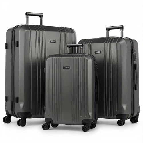 FERGÉ Kofferset 3 teilig Hartschale TSA-Zahlenschloß Cannes Reisekoffer Trolley-Set (Handgepäck, L, XL) 3er Set Hartschalenkoffer Roll-Koffer 4 sanfte Rollen - sehr robuster Polycarbonat Koffer