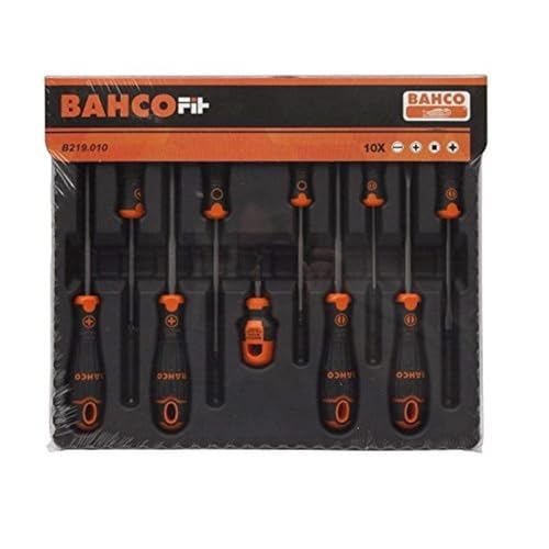 Bahco B219.010 - Juego Bahcofit 10Pzs Recta/Pl/Ph/Pz/Robertson