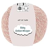 Art of Yarn Babe Cotton Whisper 50% Cotton 50% Acrylic Fine 2 Variegated Yarn Multicolor Summer for Knitting,Crocheting,Amigurumi, Baby Blankets Garments 50g(1.76 Oz),165m(180.44 Yds) 1 Skein 95217