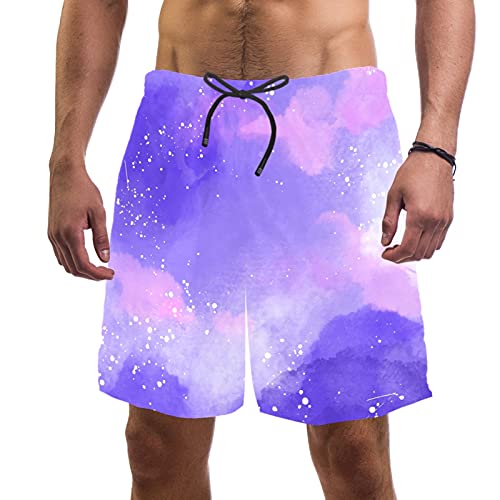 Short de bain aquarelle homme taille élastique maillot de bain L-4XL