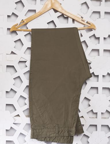 Image of DIVISIVE Men's Regular Fit Cotton Chinos Trousers Pants