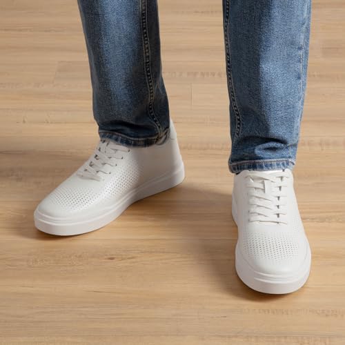 Bruno Marc Bruno Marc Men's Casual Dress Sneaker Business Casual Shoes for Men Lightweight Breathable Fashion Sneakers WaveFlex CoreLux,Size 10.5,White,BMUMFN2520
