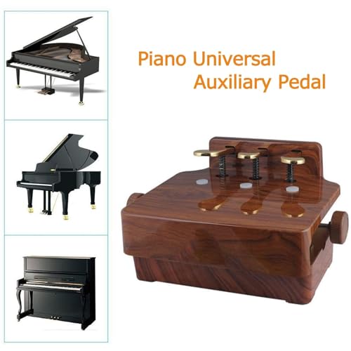 Un extensor de pedal de piano ajustable adecuado para principiantes y pianistas, una ayuda de enseñanza esencial para mejorar la comodidad y la técnica.