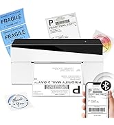 Omezizy Bluetooth Shipping Label Printer 4x6, 249BT Thermal Label Printer for Small Business, Shi...