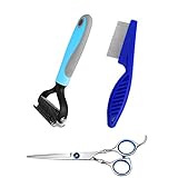 Los peines para pulgas de gato pueden eliminar eficazmente pulgas, nitrógeno, suciedad, limpiar fácilmente el cuerpo de tus mascotas. Peina y elimina el pelo muerto, pulgas, nudos y nudos, ayuda a prevenir la caída del cabello. Las tijeras de aseo para mascotas están hechas de acero inoxidable de alta calidad. Los tornillos de las tijeras se pueden ajustar según tus necesidades.